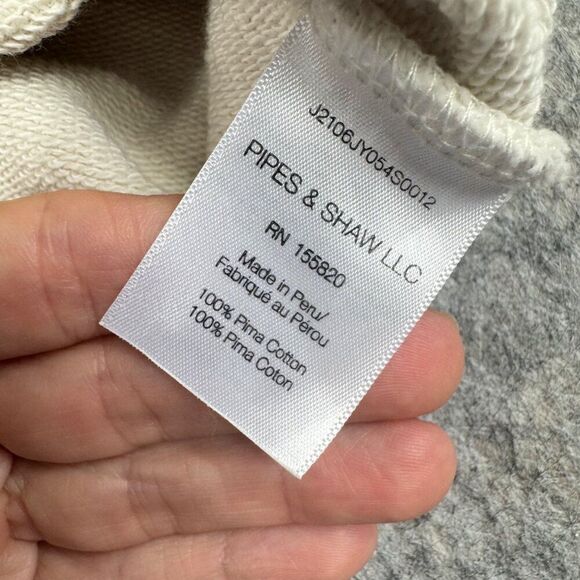 Veronica Beard Siedel Zip-Up Jacket Sweatshirt Size L Ecru Puff Sleeve - Picture 12 of 15